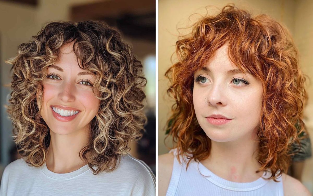 capelli-ricci-con-frangia-tendina- Latest Hairstyles - Flawless Hair